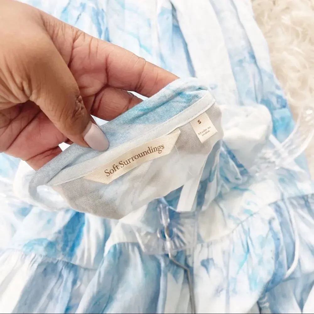 Soft Surroundings Women's Wailana Full‎ button Front Dress Size Small - Picture 3 of 5